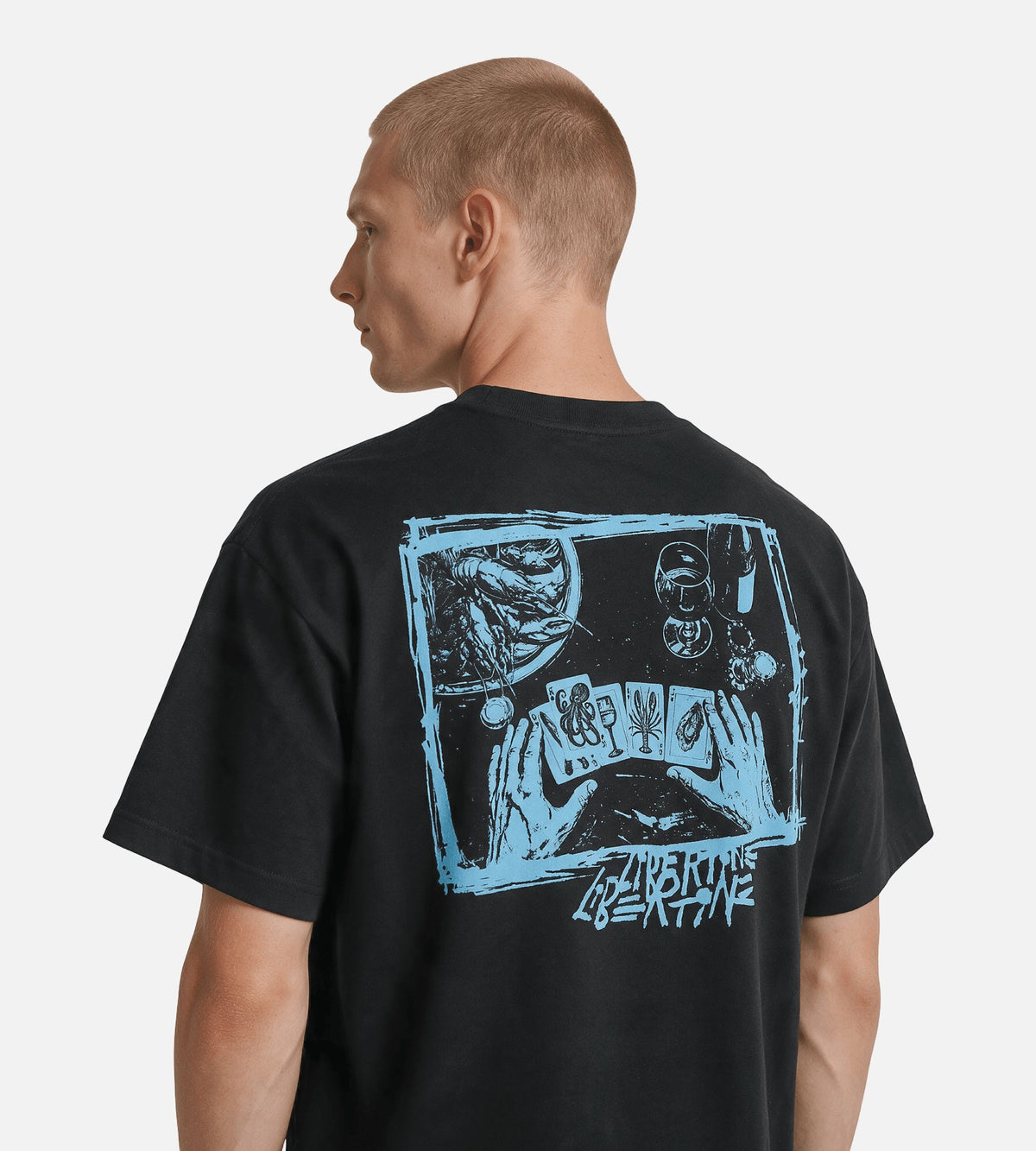 Libertine-Libertine Broke Poker Deck 3515 Tee Charcoal