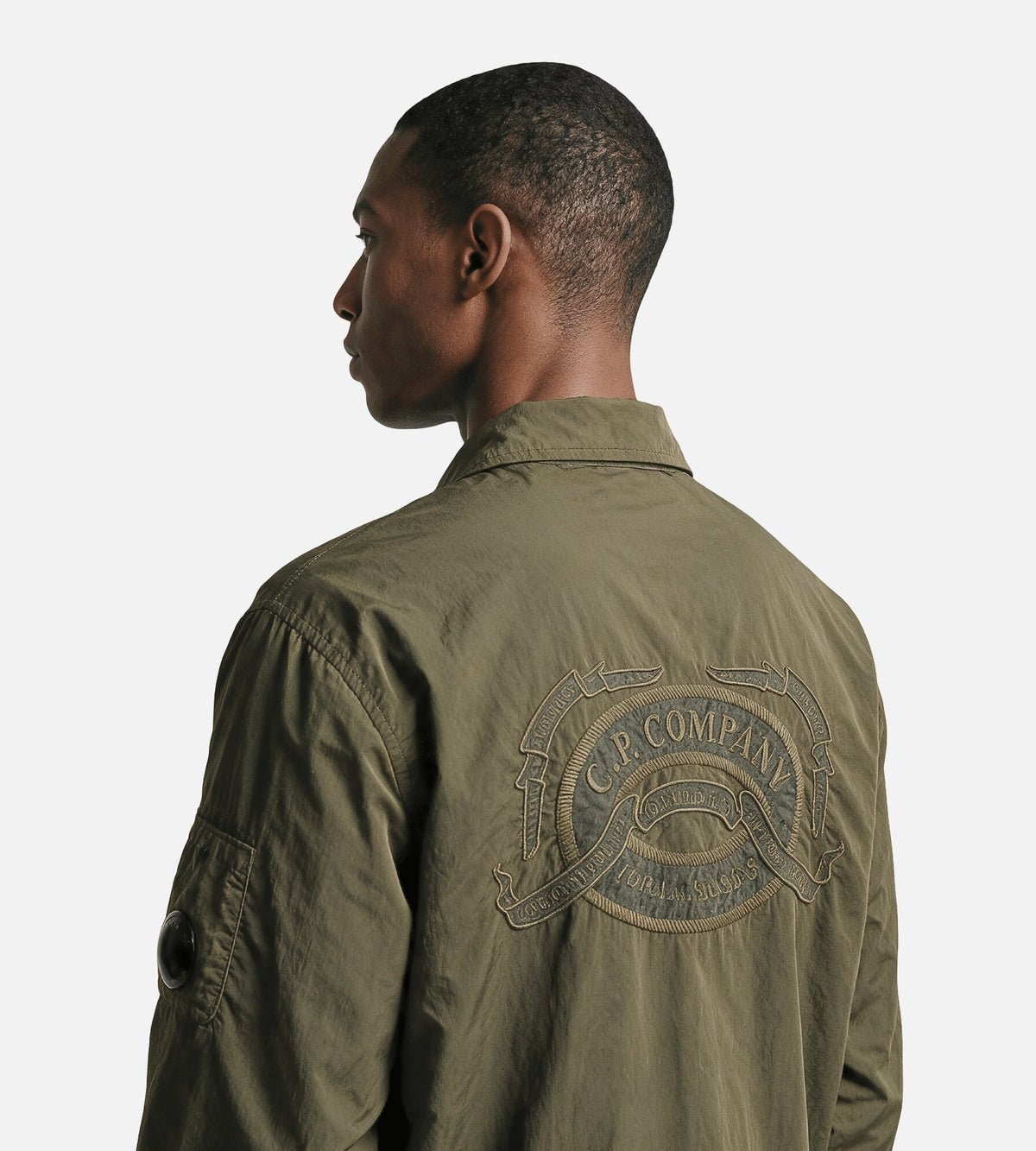 C.P. Company Heavy Chrome-R Coach Lens Jacket Ivy Green
