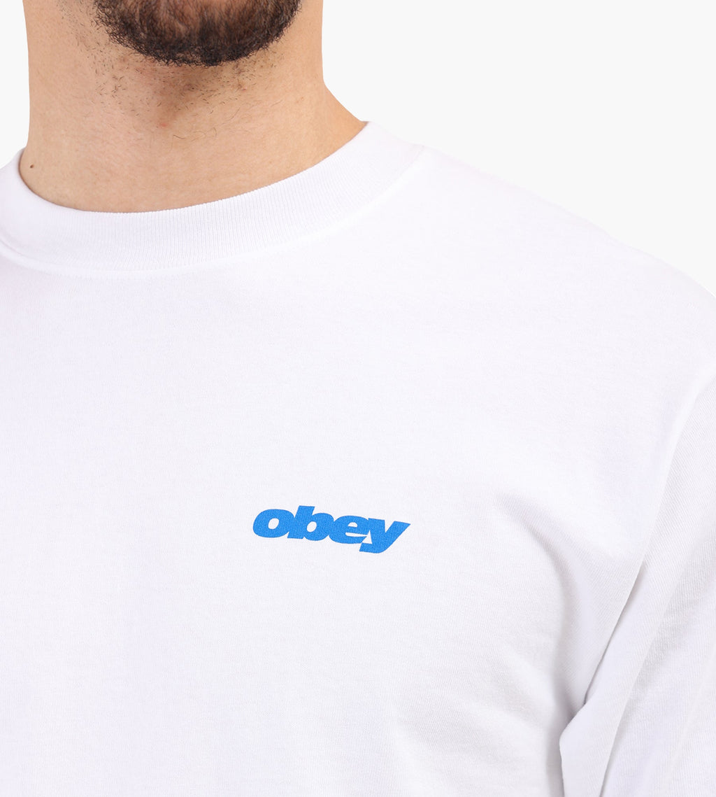 Obey Get Up Tee White
