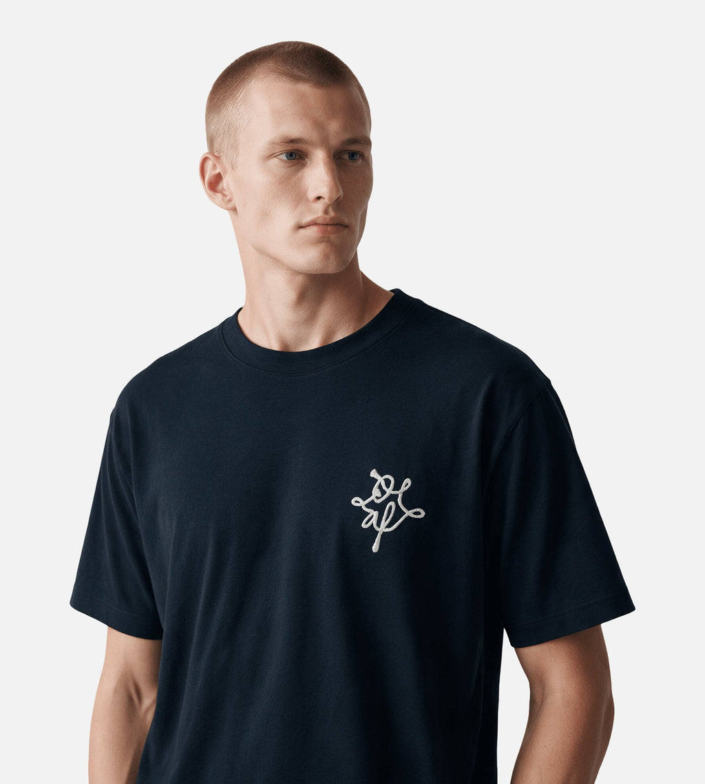 OLAF Lasso Monogram Tee Black