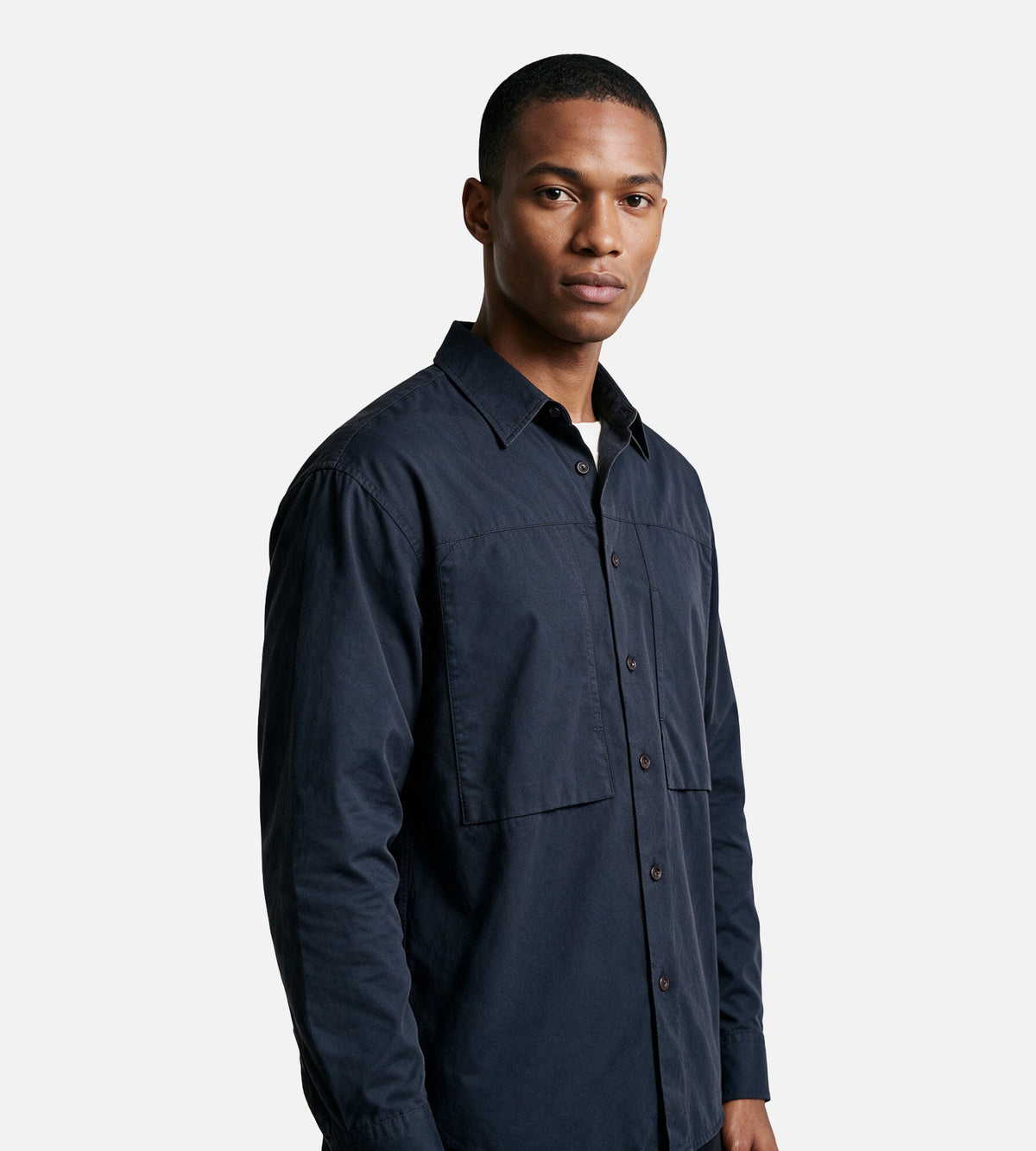 Observe Panel Pocket Shirt Navy