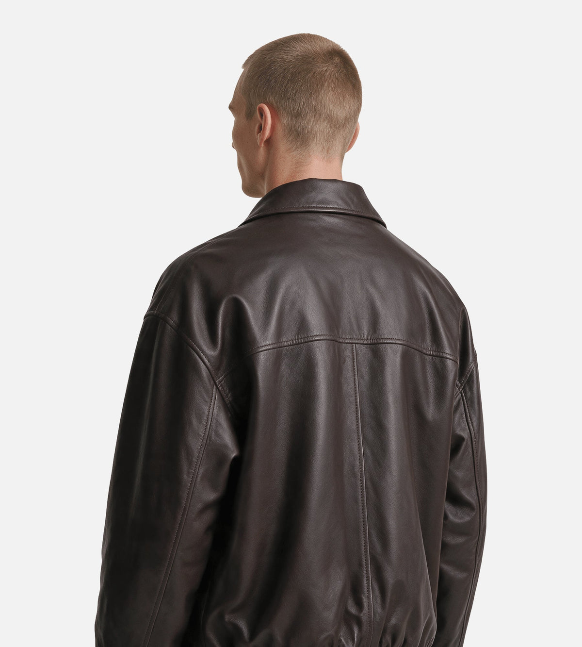 ARMA Backett Reversible Leather Jacket Coffee Bean
