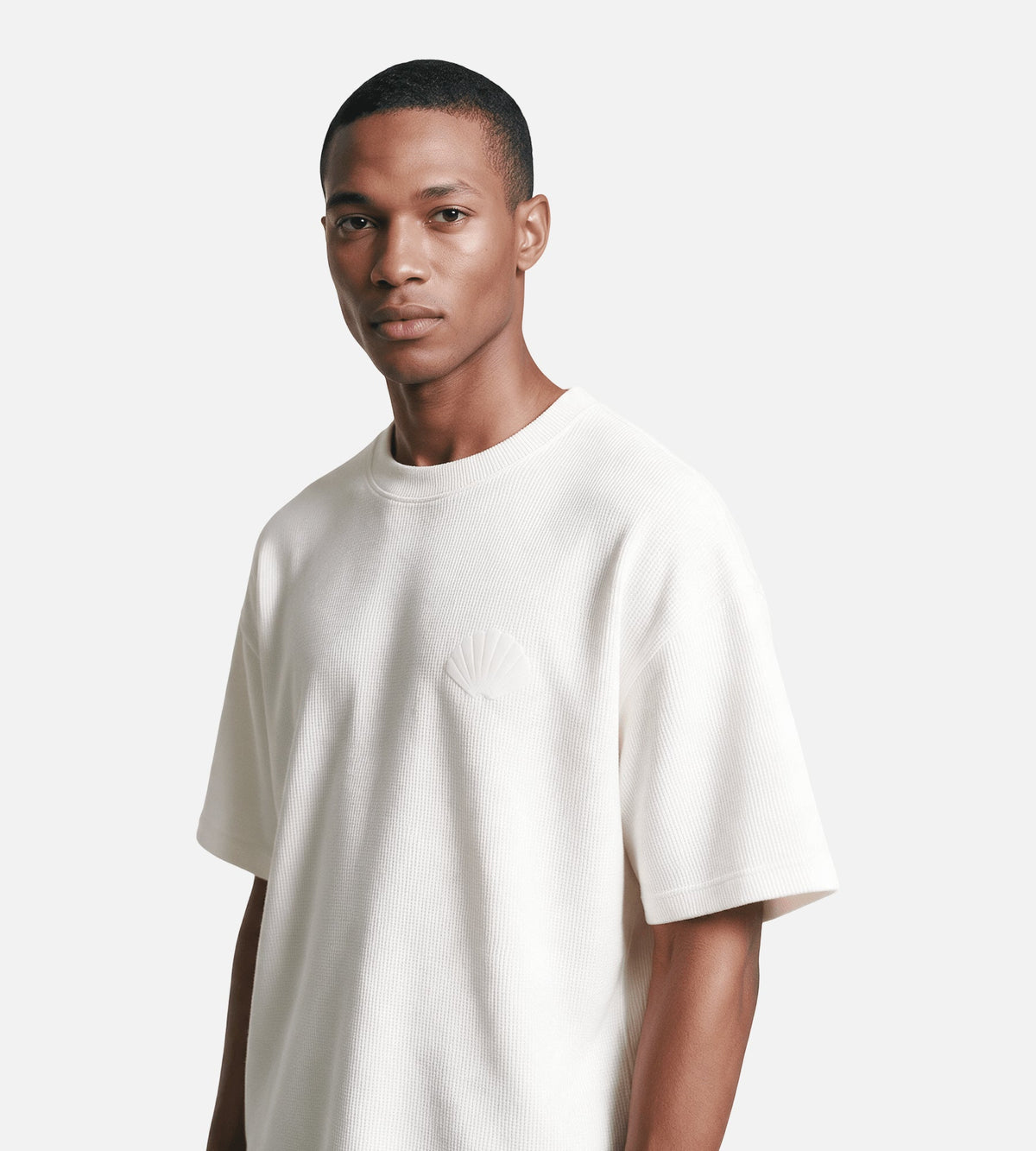 New Amsterdam Surf Association Logo Tee Waffle White