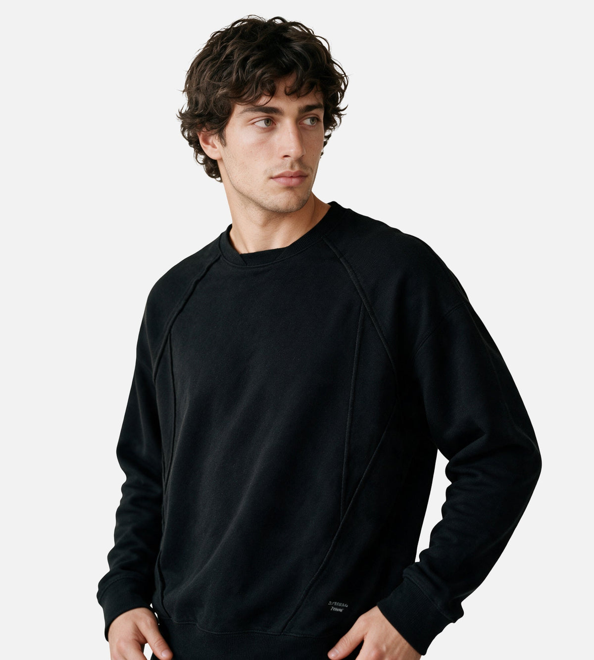 Observe Layered Crewneck Black