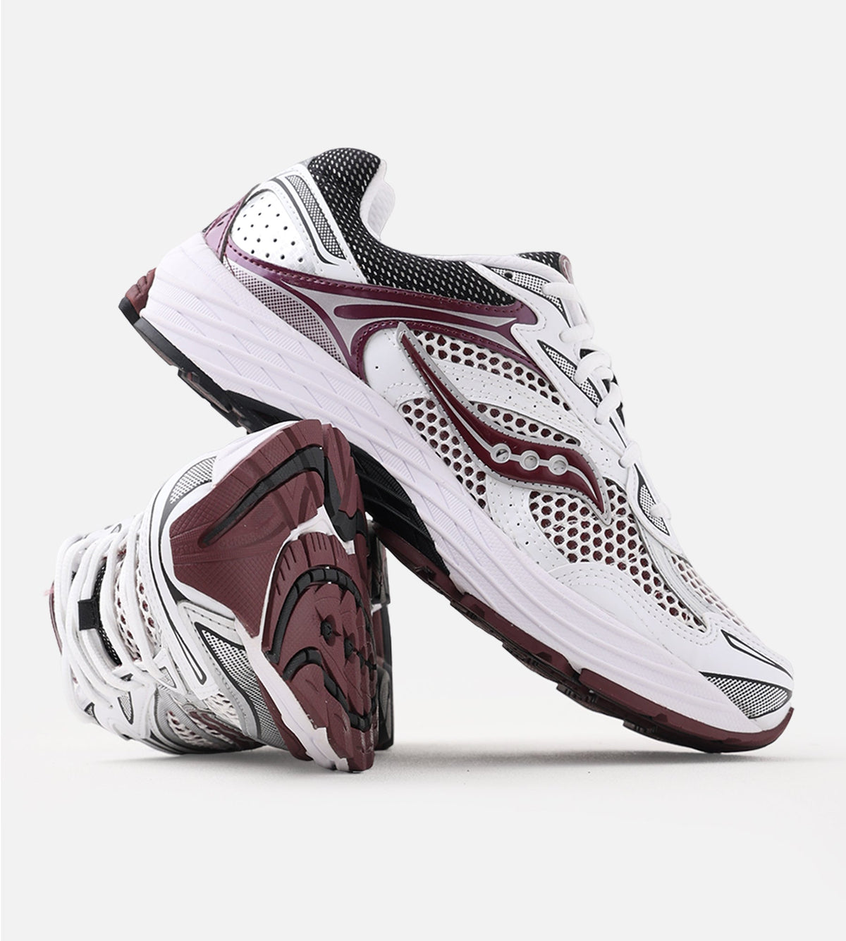 Saucony Progrid Omni 9 White Maroon