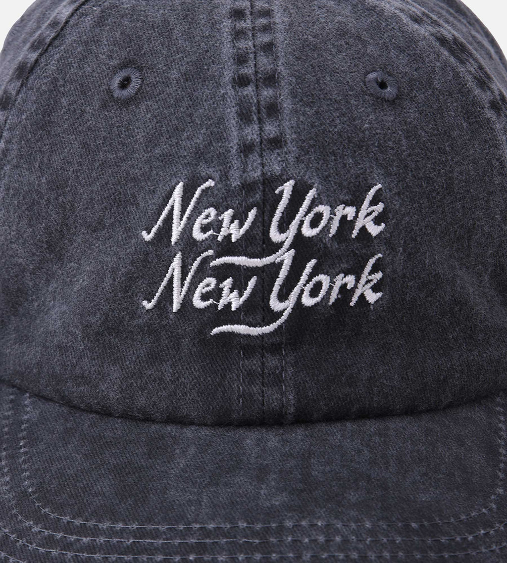 Corridor Washed Script Cap Black