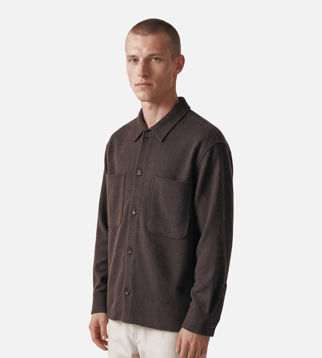 NN.07 Jonas 6398 Overshirt Deep Truffle