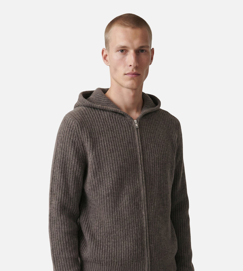 Won Hundred Glasgow Knit Hood M Major Brown