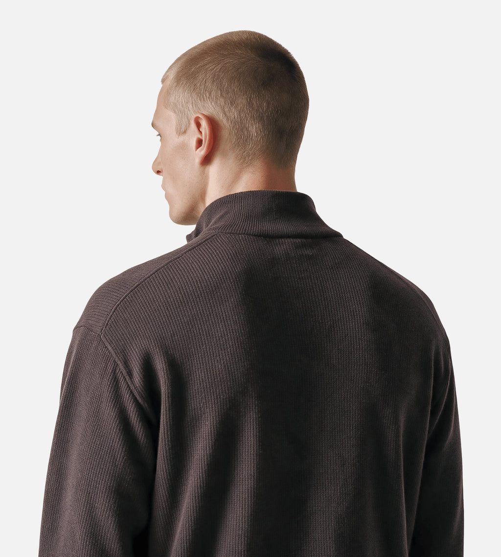 NN.07 Danny Half Zip 6429 Deep Truffle