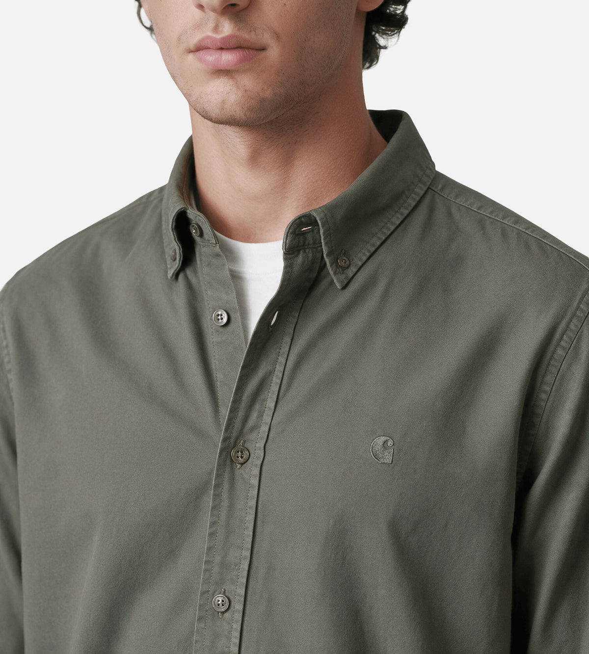 Carhartt WIP Long Sleeve Bolton Shirt Shungite
