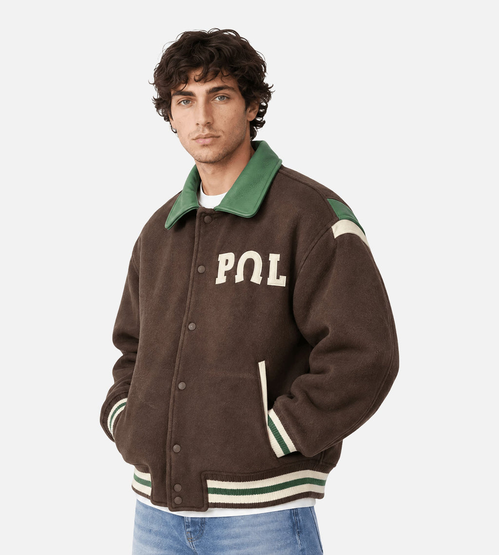PAL Sporting Goods Ranch Varsity Jacket Mahogany