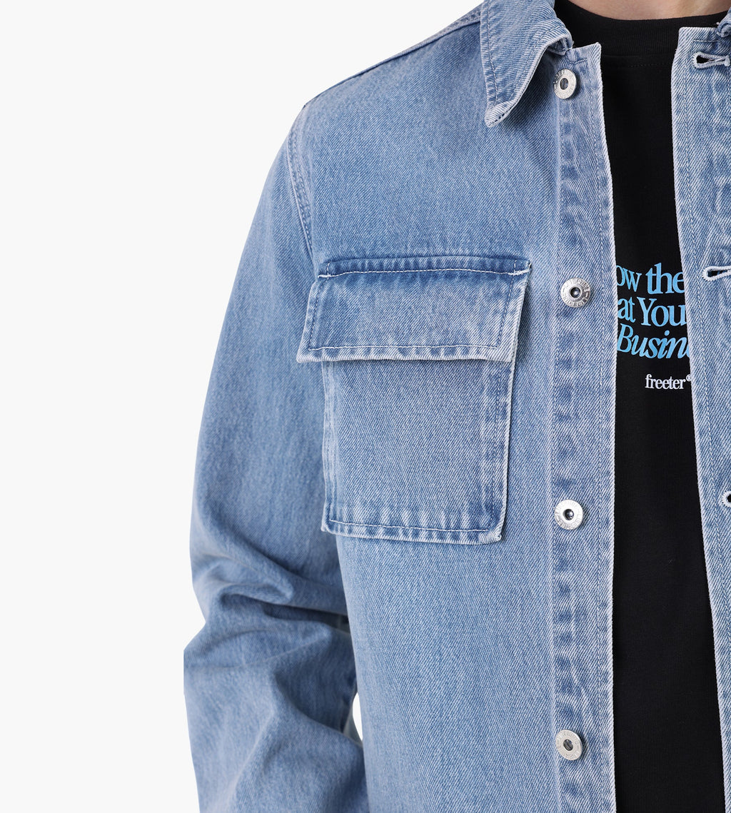 Libertine-Libertine Mind 3409 Overshirt Light Blue