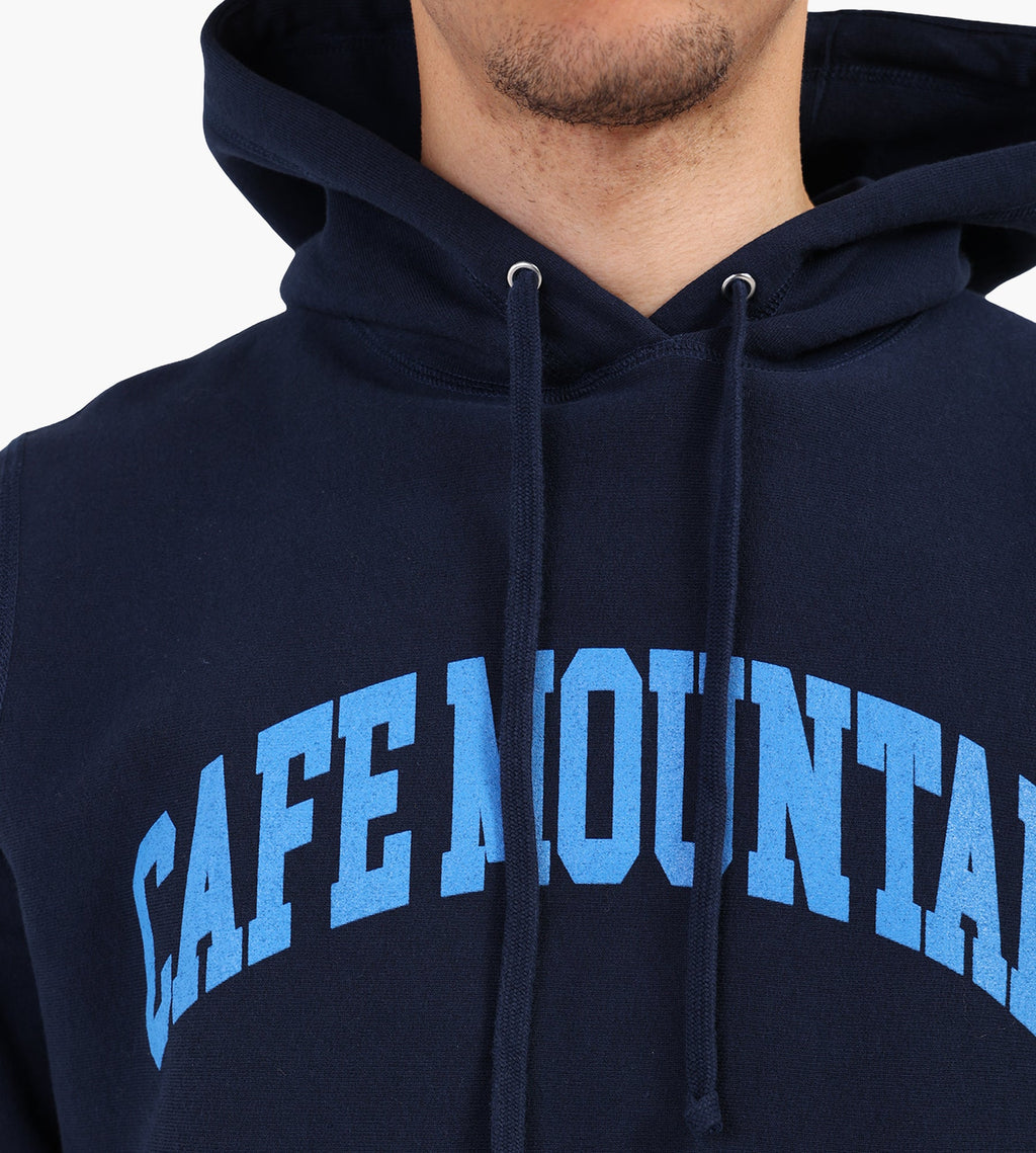 Café-Mountain College Logo Hoody Navy And Cobalt