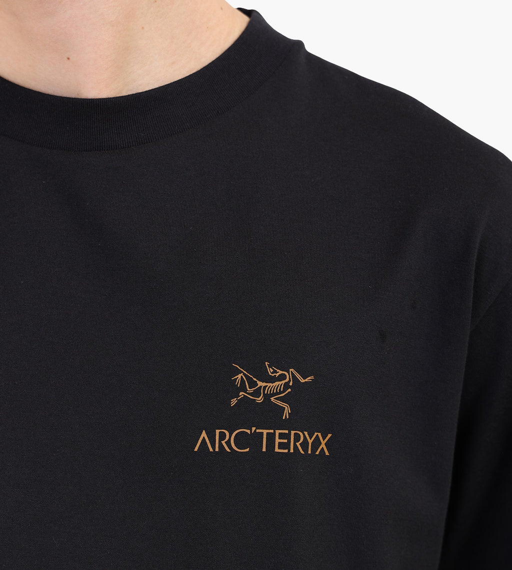 Arc'teryx Kragg SL Cotton Bird Word Tee M 24K Black