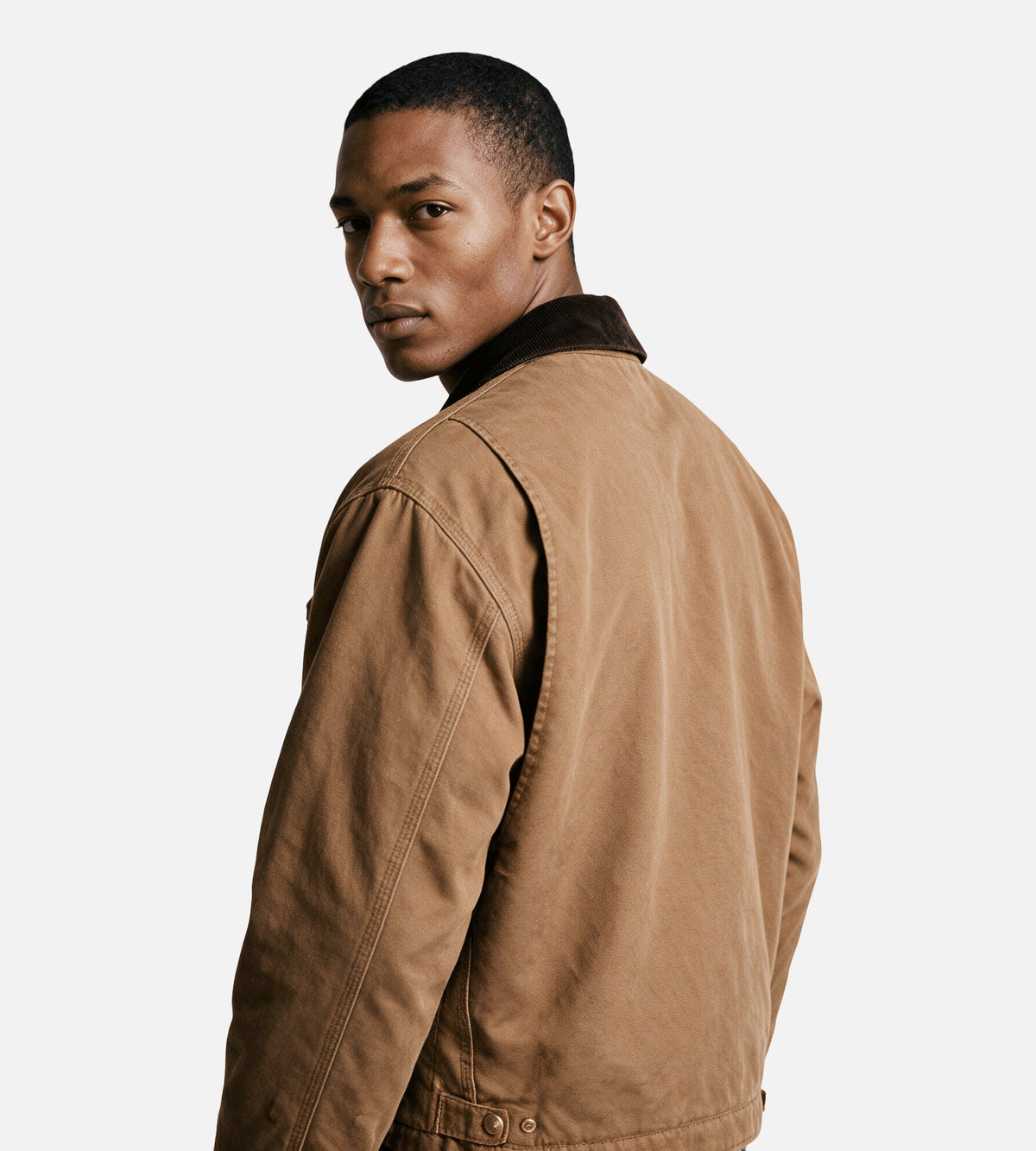 Carhartt WIP OG Detroit Jacket Wip H Brown Tobacco Stone Canvas