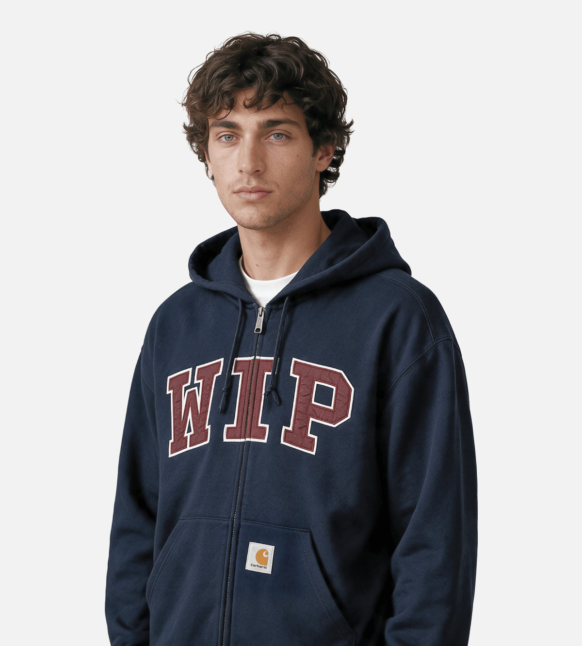 Carhartt WIP Wip Hooded Jacket Dark Navy Stone Washed