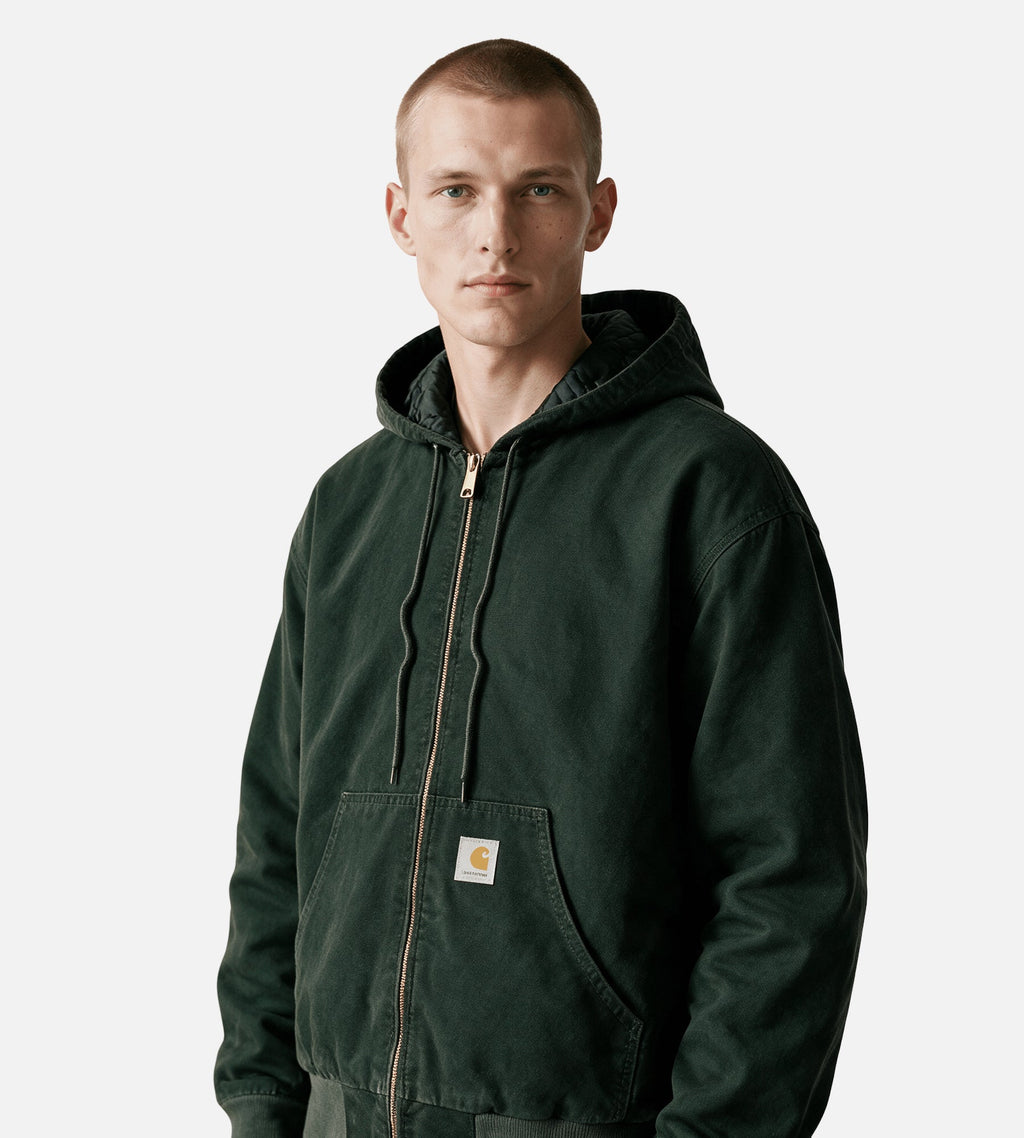 Carhartt WIP OG Active Jacket Raven Stone Canvas