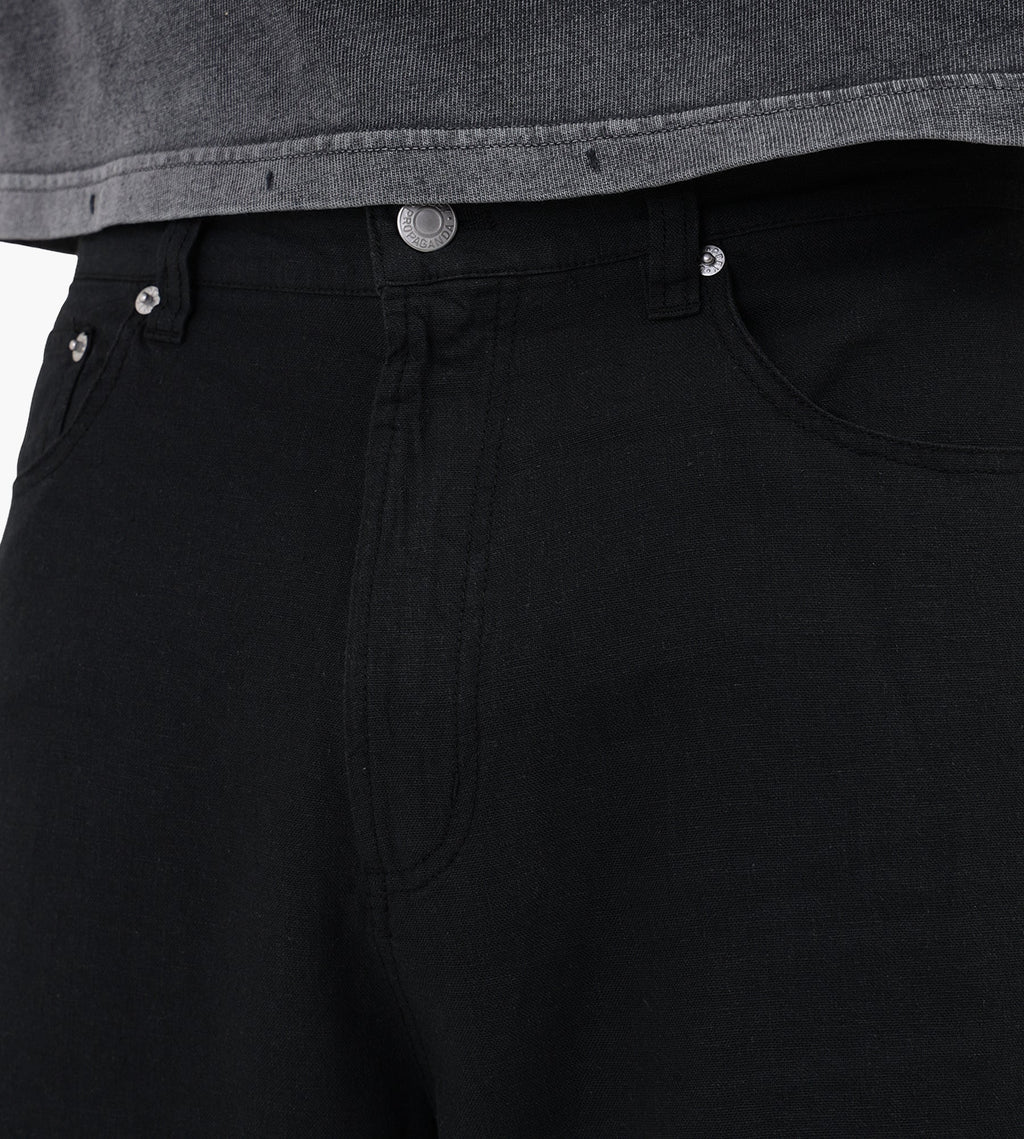 Obey Baggy Linen Devin Short Black