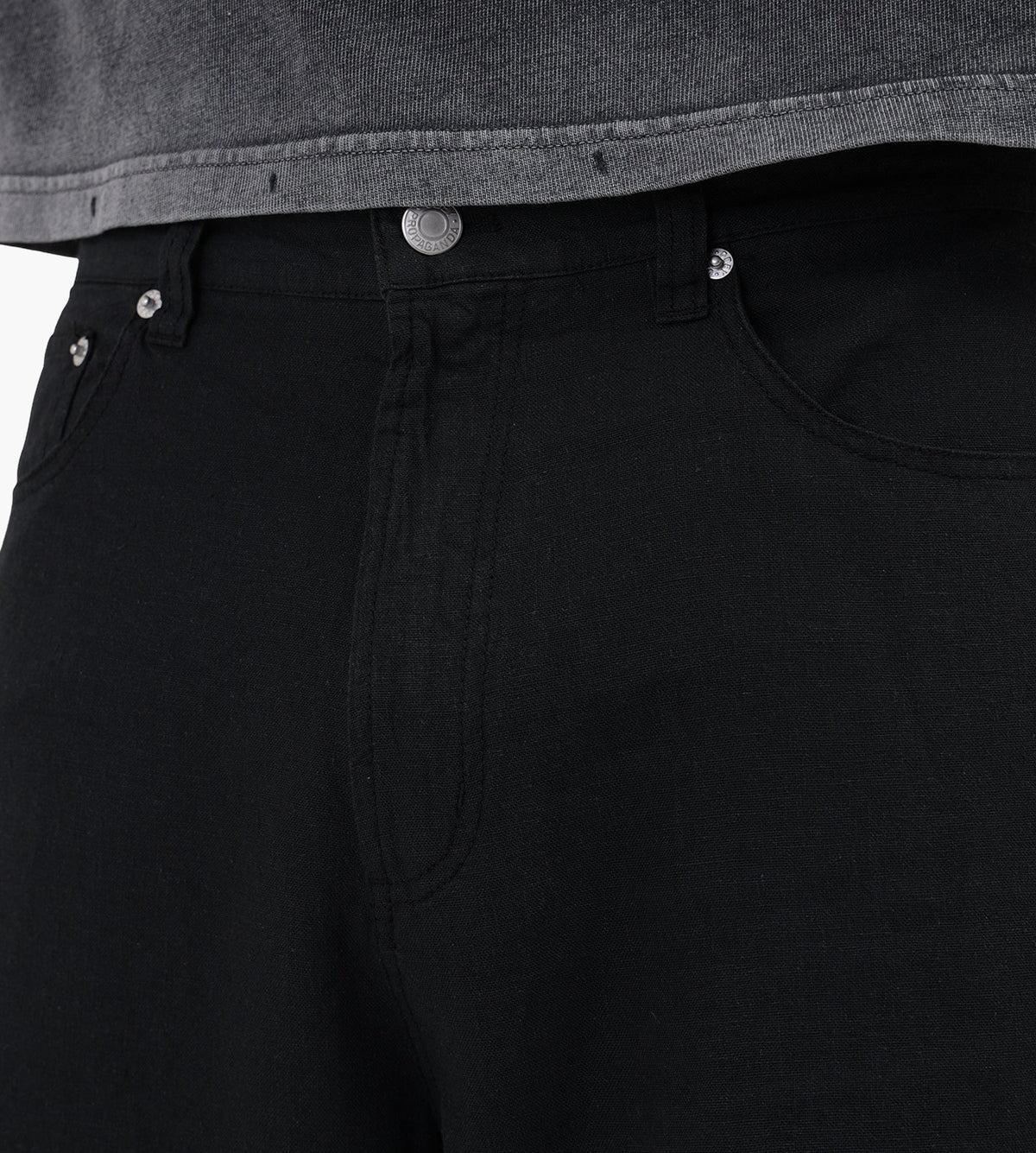 Obey Baggy Linen Devin Short Black