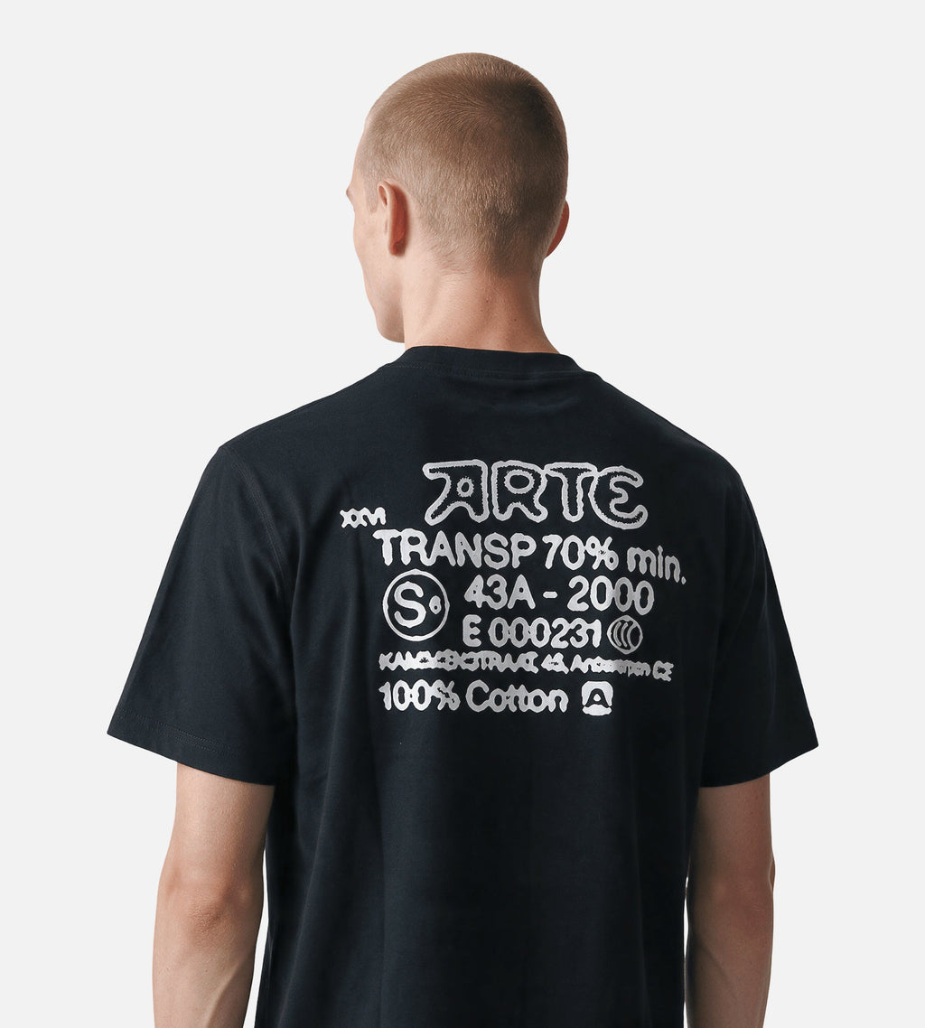 Arte Antwerp Serial Stamp T-shirt Black