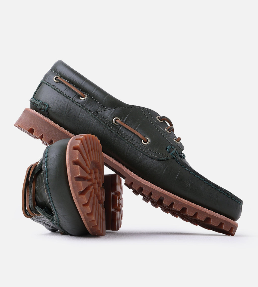 Timberland Auth Boat Shoe W Dark Green Full Grain Dark Green