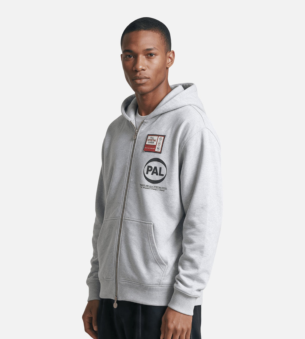 PAL Sporting Goods Ernest Full Zip Light Gray Marl