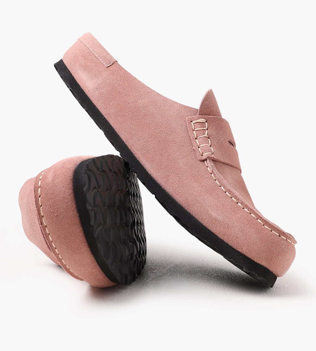 Birkenstock Naples Wrapped Suede Leather Pink Clay