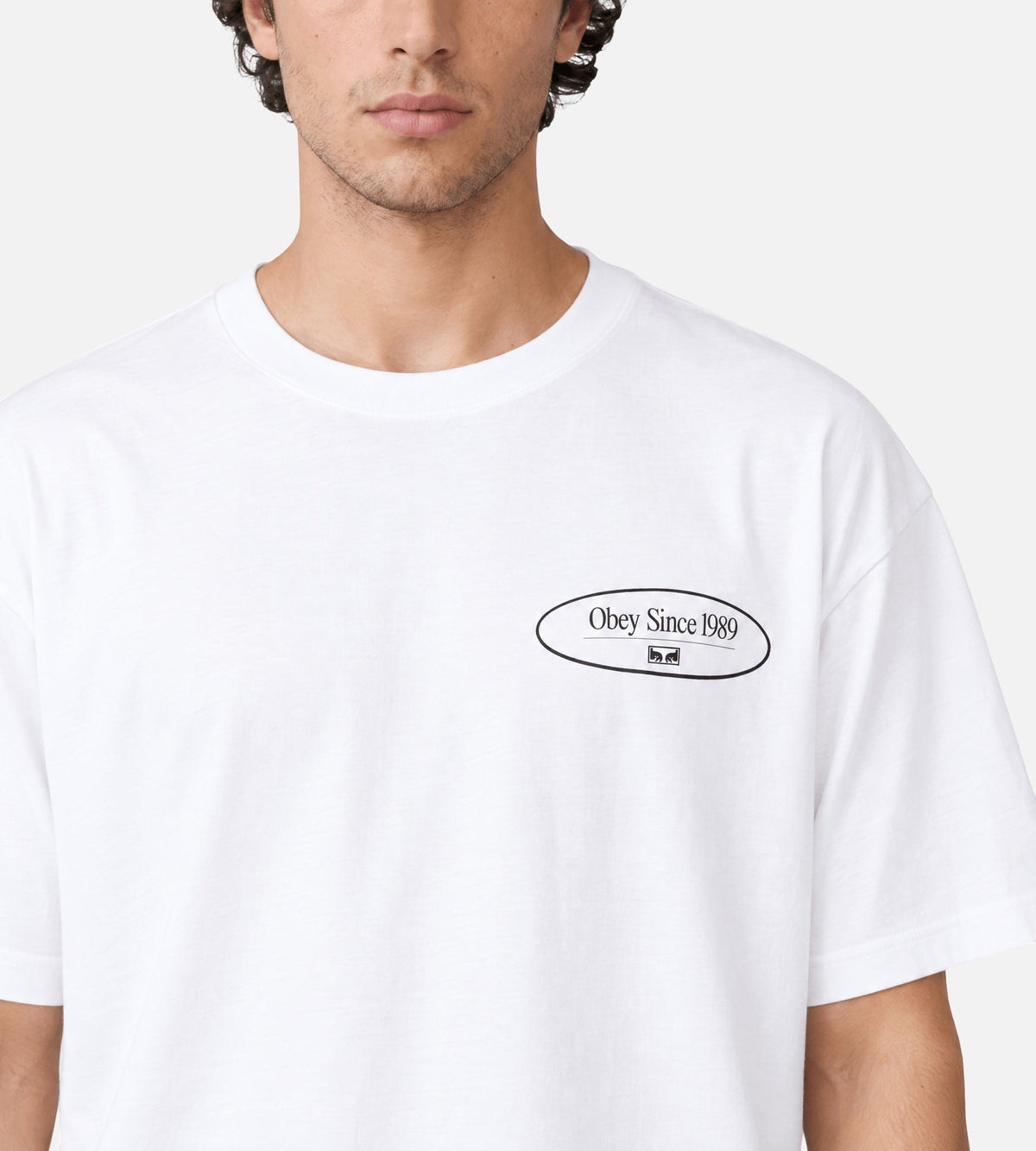 Obey Disruption Tee White