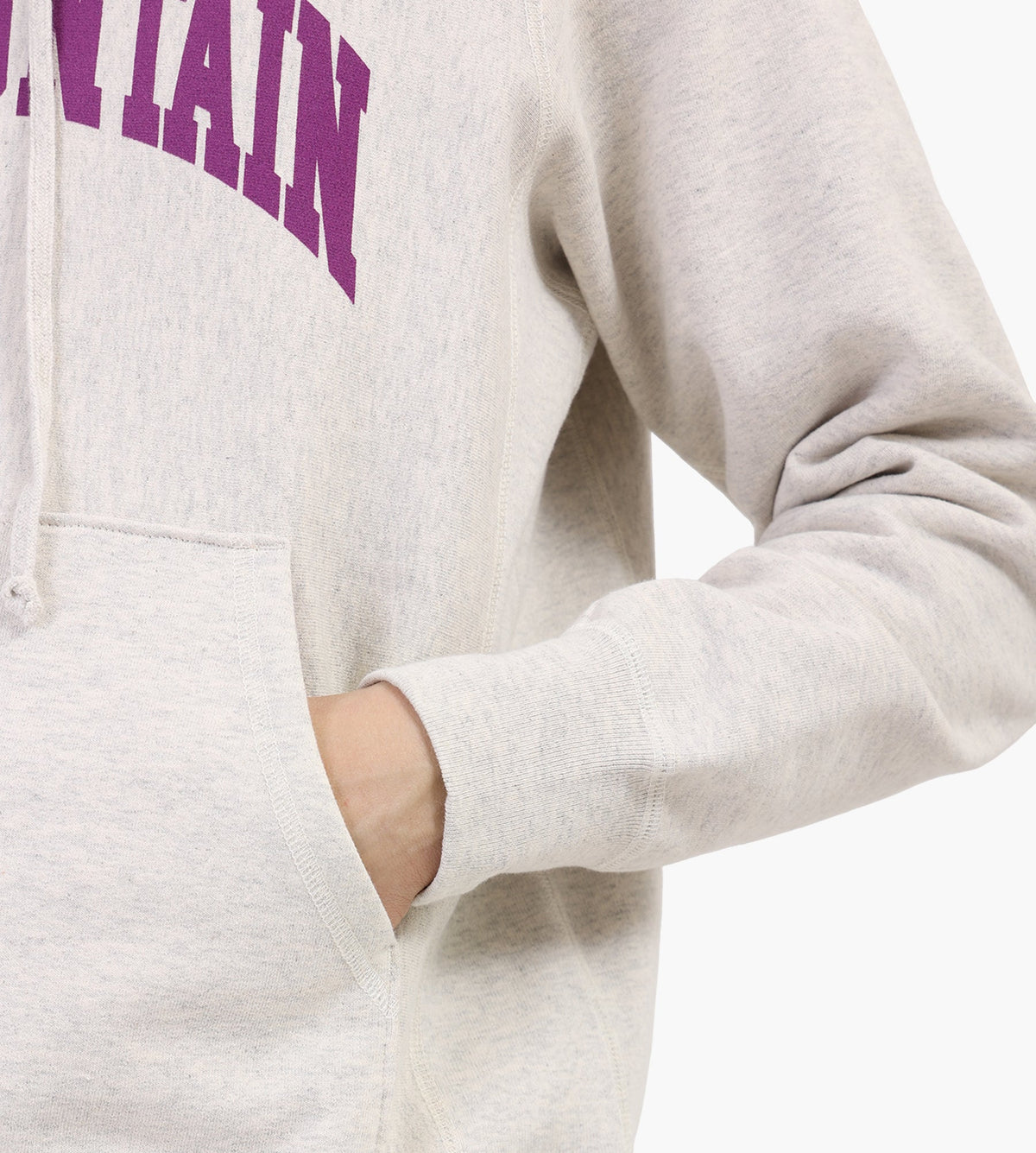 Café-Mountain College Logo Hoody Vintage Heather And Purple