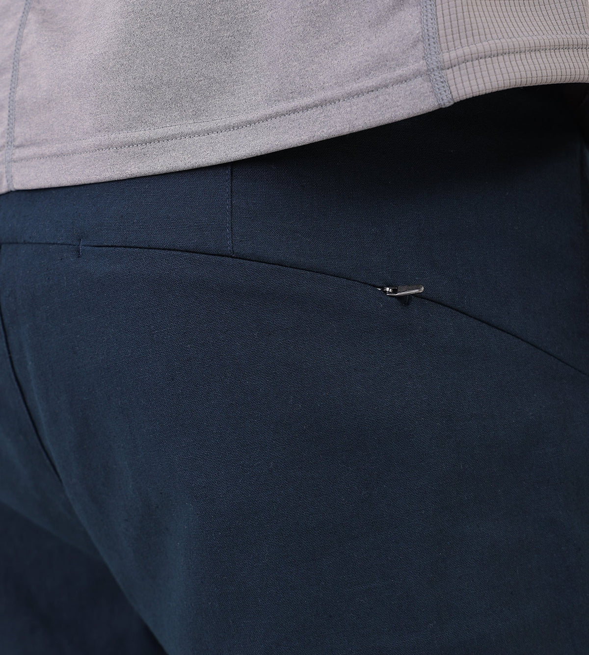Hiking Patrol Path Linen Cotton Mixed Trouser Dark Navy