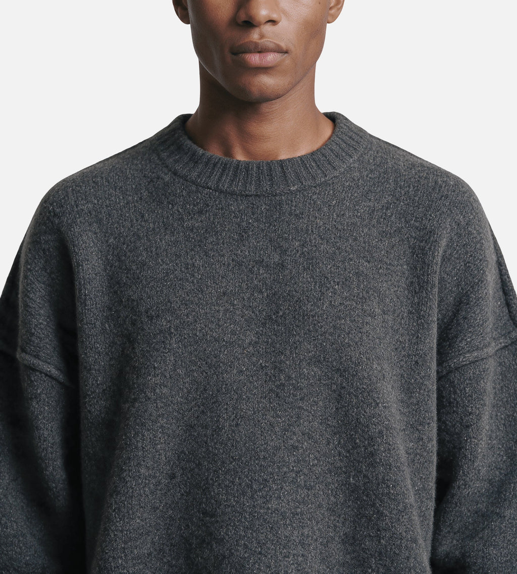 Seventh Wool Knit Crewneck Granite Grain
