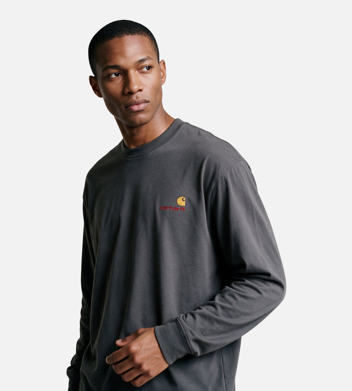 Carhartt WIP American Script Longsleeve Graphite