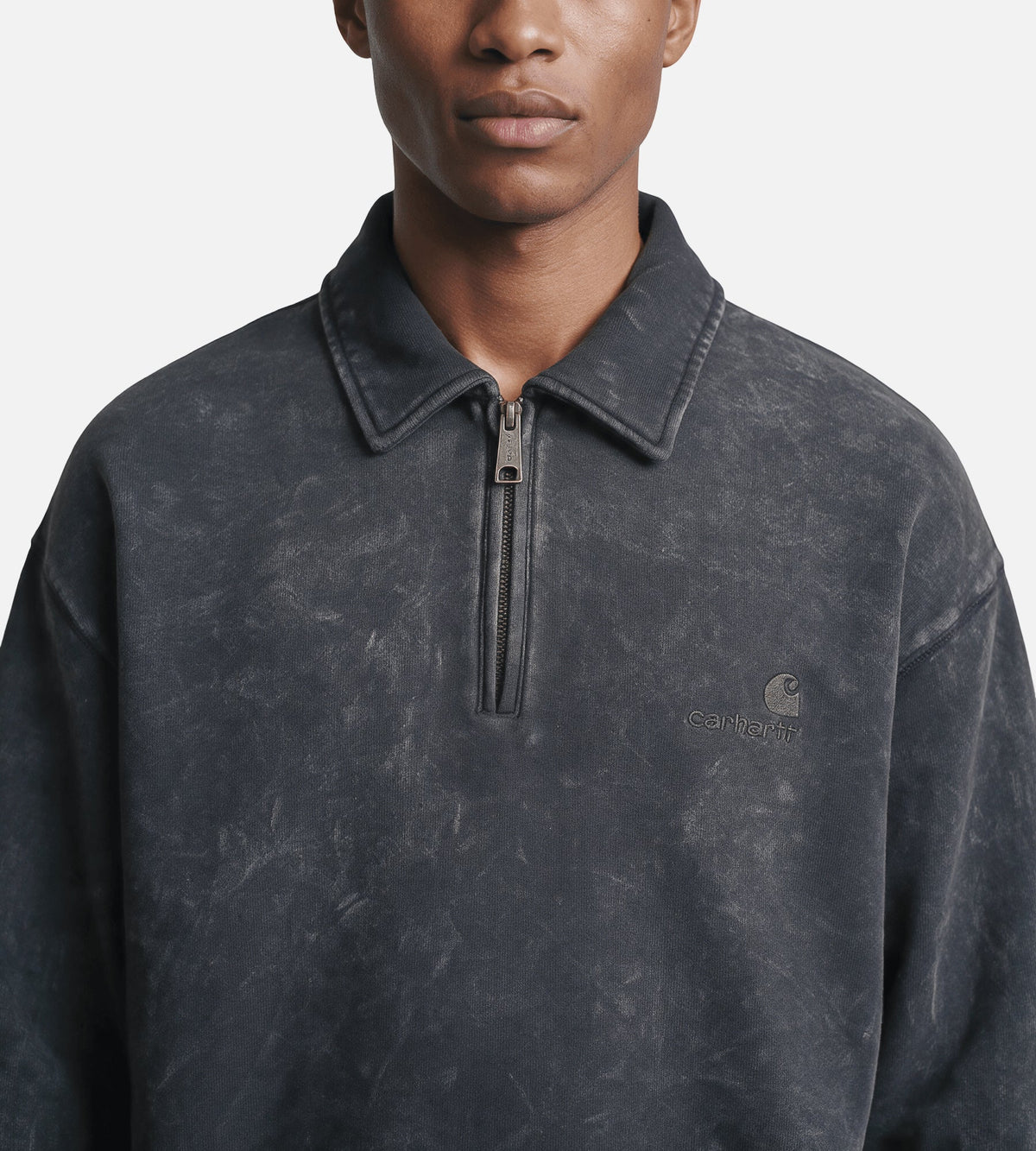 Carhartt WIP Lambert Polo Sweater Black