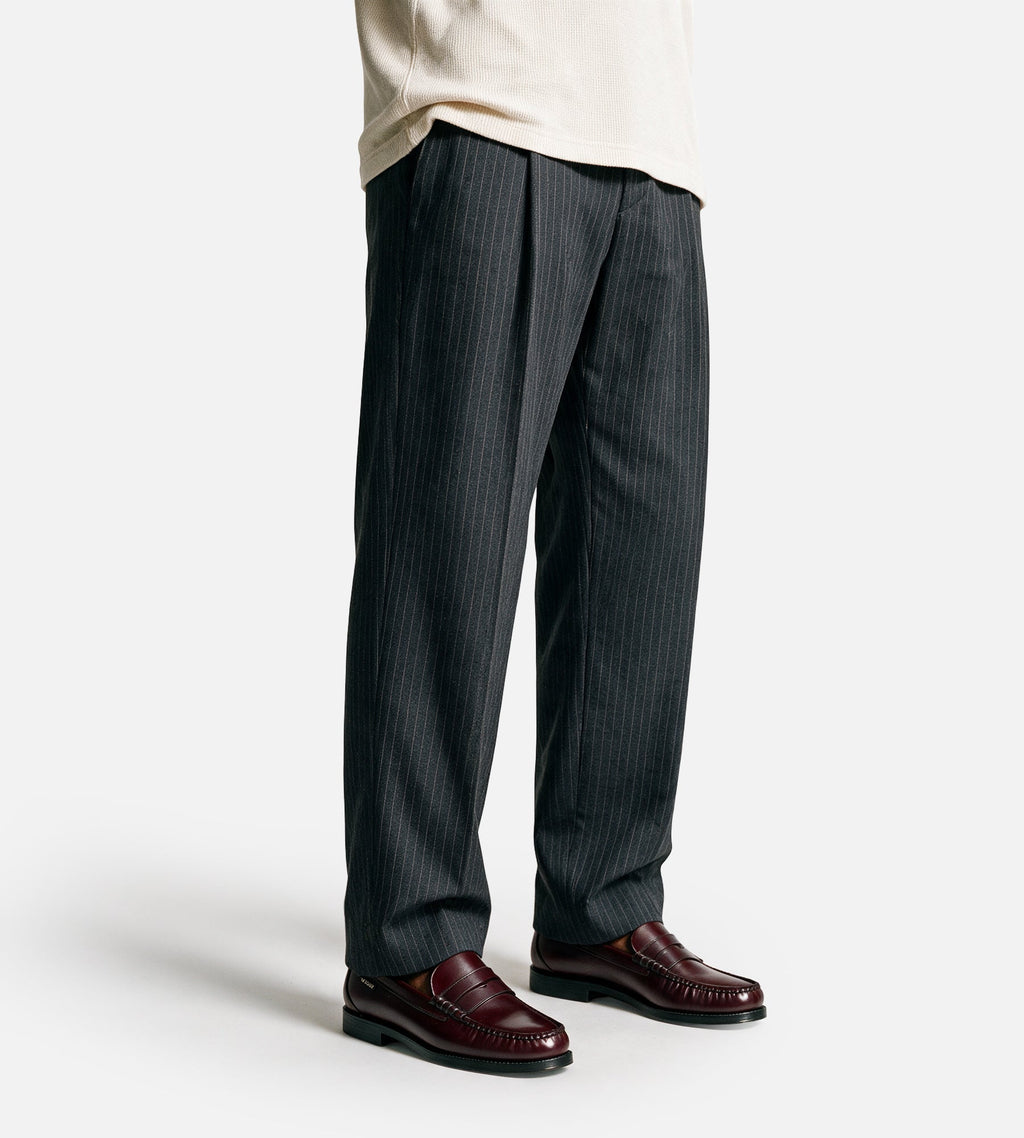 NN.07 Kay 10037 Trousers Dark Grey Stripe