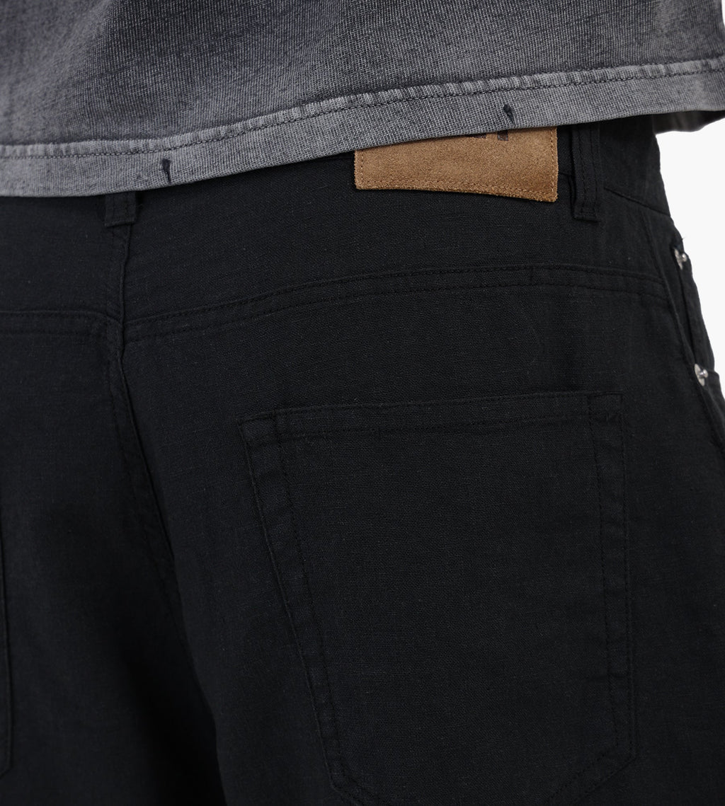 Obey Baggy Linen Devin Short Black