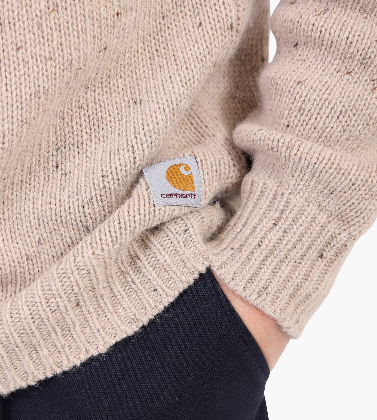 Carhartt WIP Anglistic Sweaterer Speckled Fleur De Sel