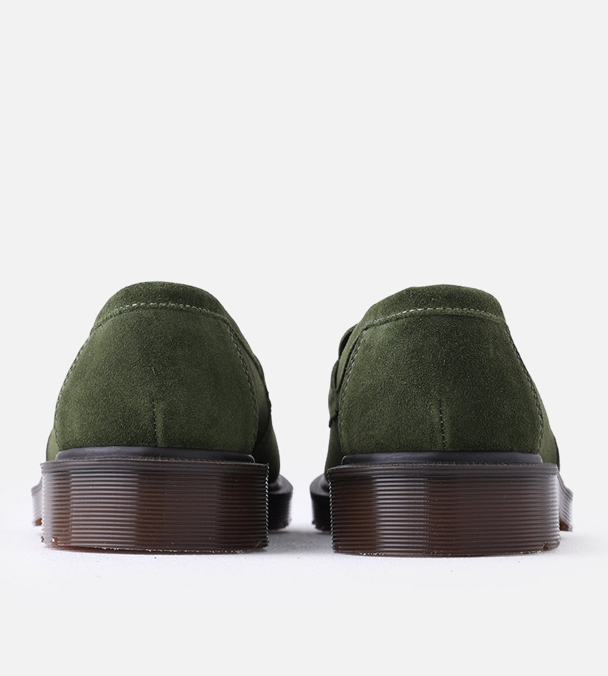 Dr. Martens Delapre Penny Loafer Field Green Repello Calf Suede Mb