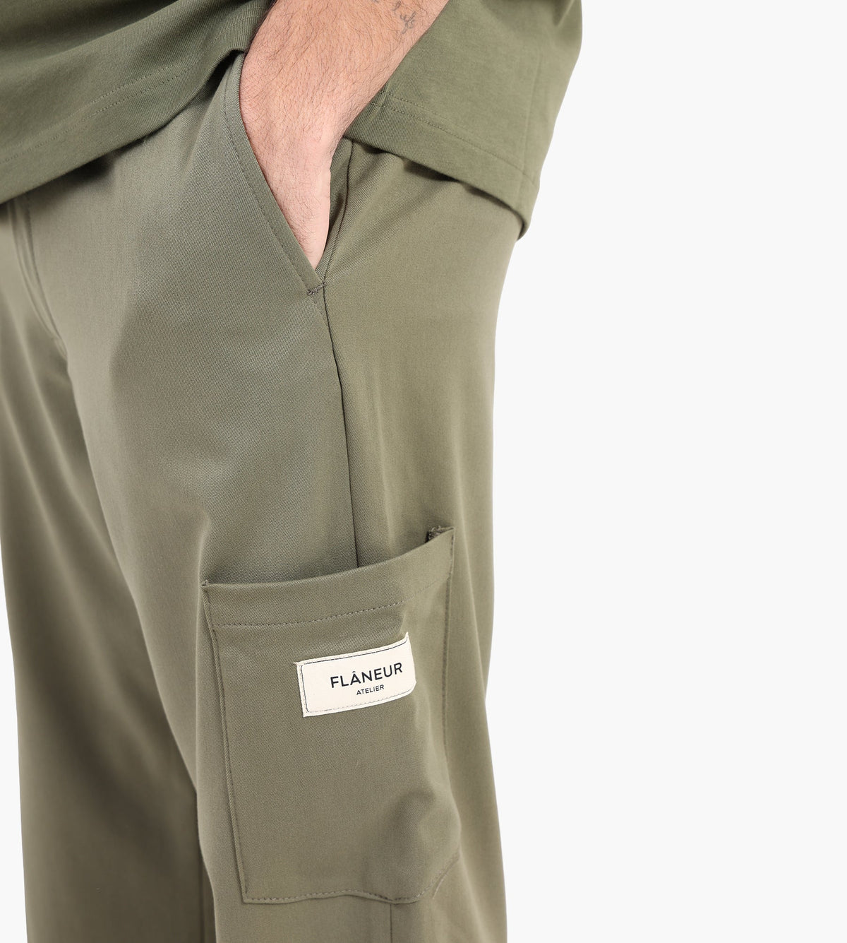 Flâneur Atelier Tailored Trousers Khaki