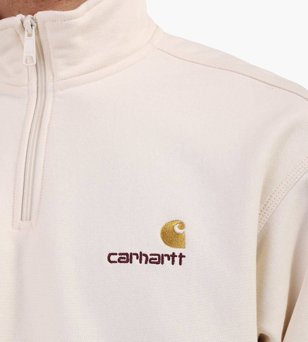 Carhartt WIP Half Zip American Script Sweater Natural