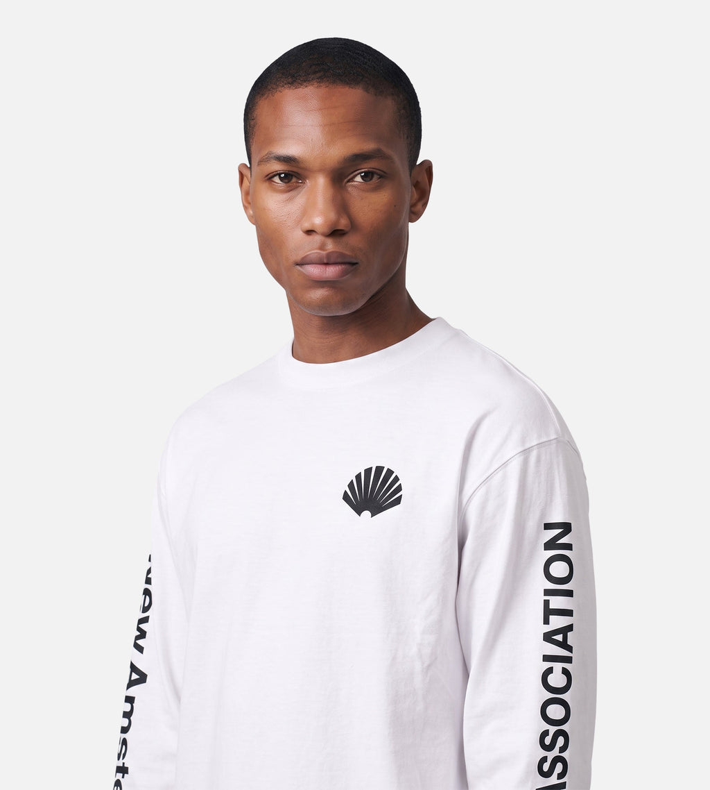 New Amsterdam Surf Association F26 Logo Longsleeve White Black