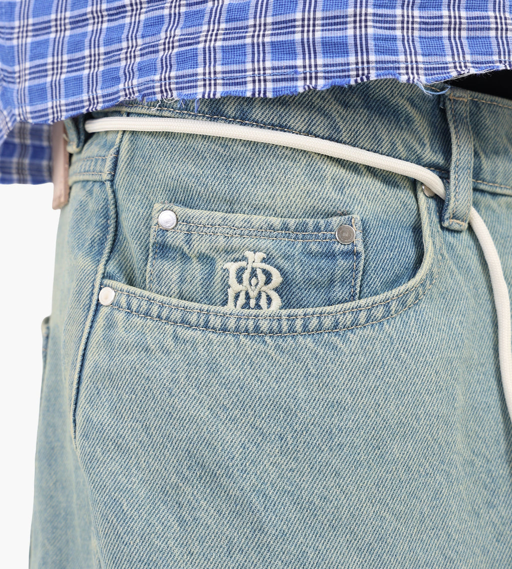 about:blank Relaxed Denim Jean Cotton Murky Wash