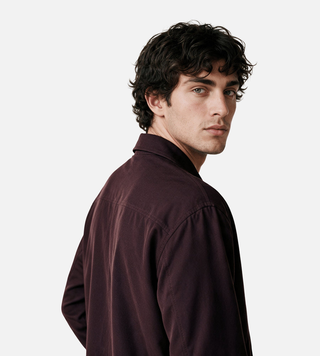 New Amsterdam Surf Association Zip Up Shirt Wine