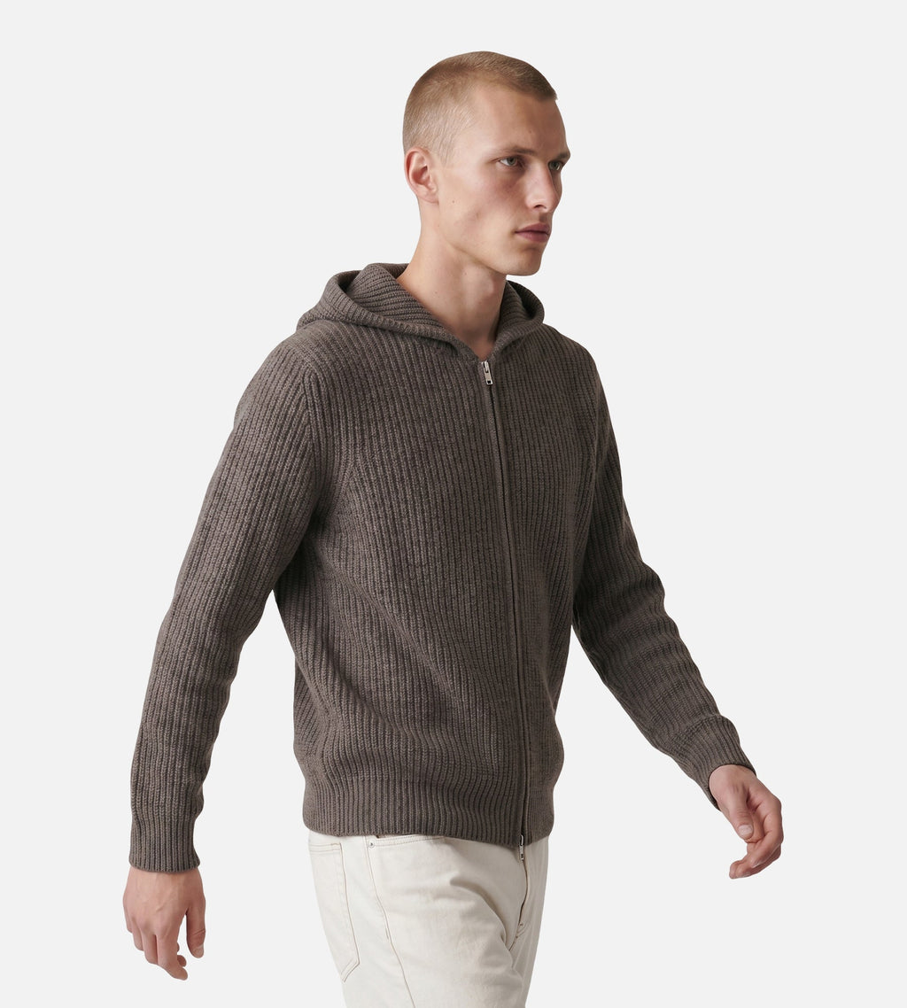 Won Hundred Glasgow Knit Hood M Major Brown