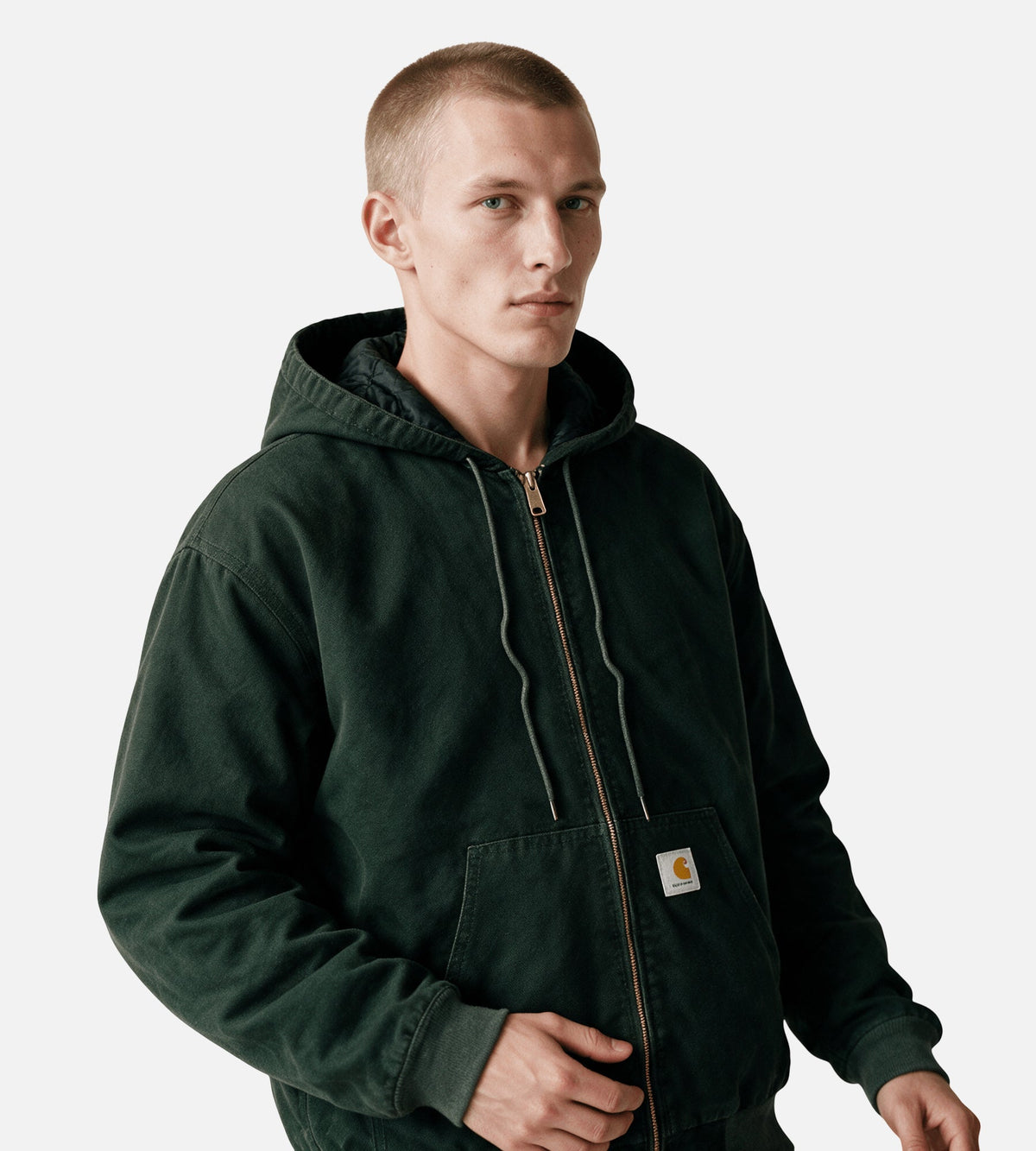 Carhartt WIP OG Active Jacket Raven Stone Canvas