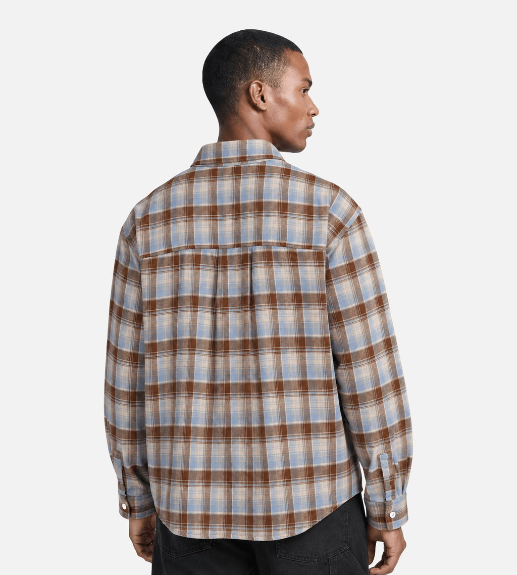 Libertine-Libertine Record 3704 Shirt Ice Blue Check
