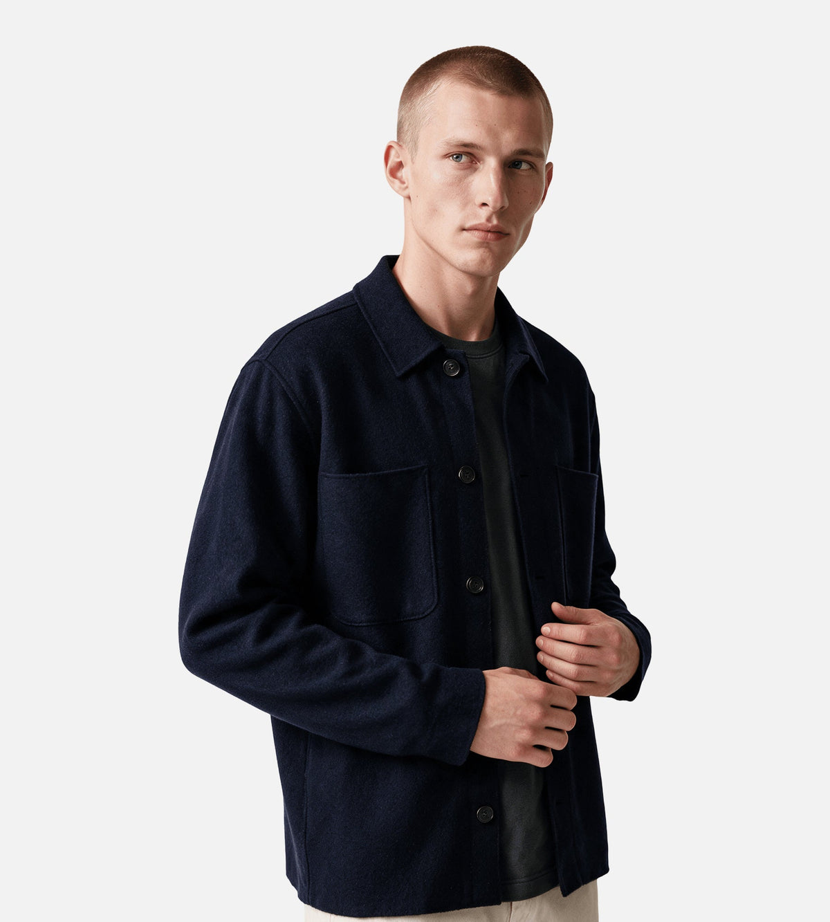 NN.07 Jonas 6398 Overshirt Navy Blue