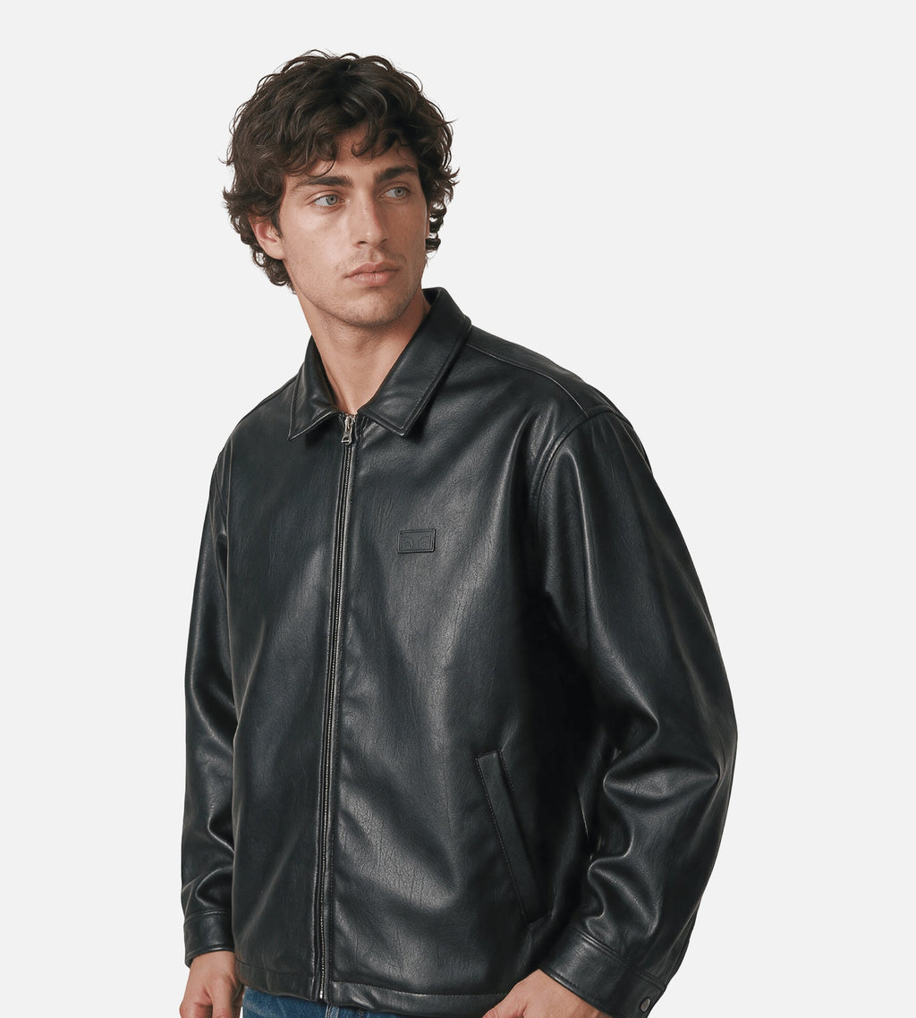 Obey Workman PU Jacket Black