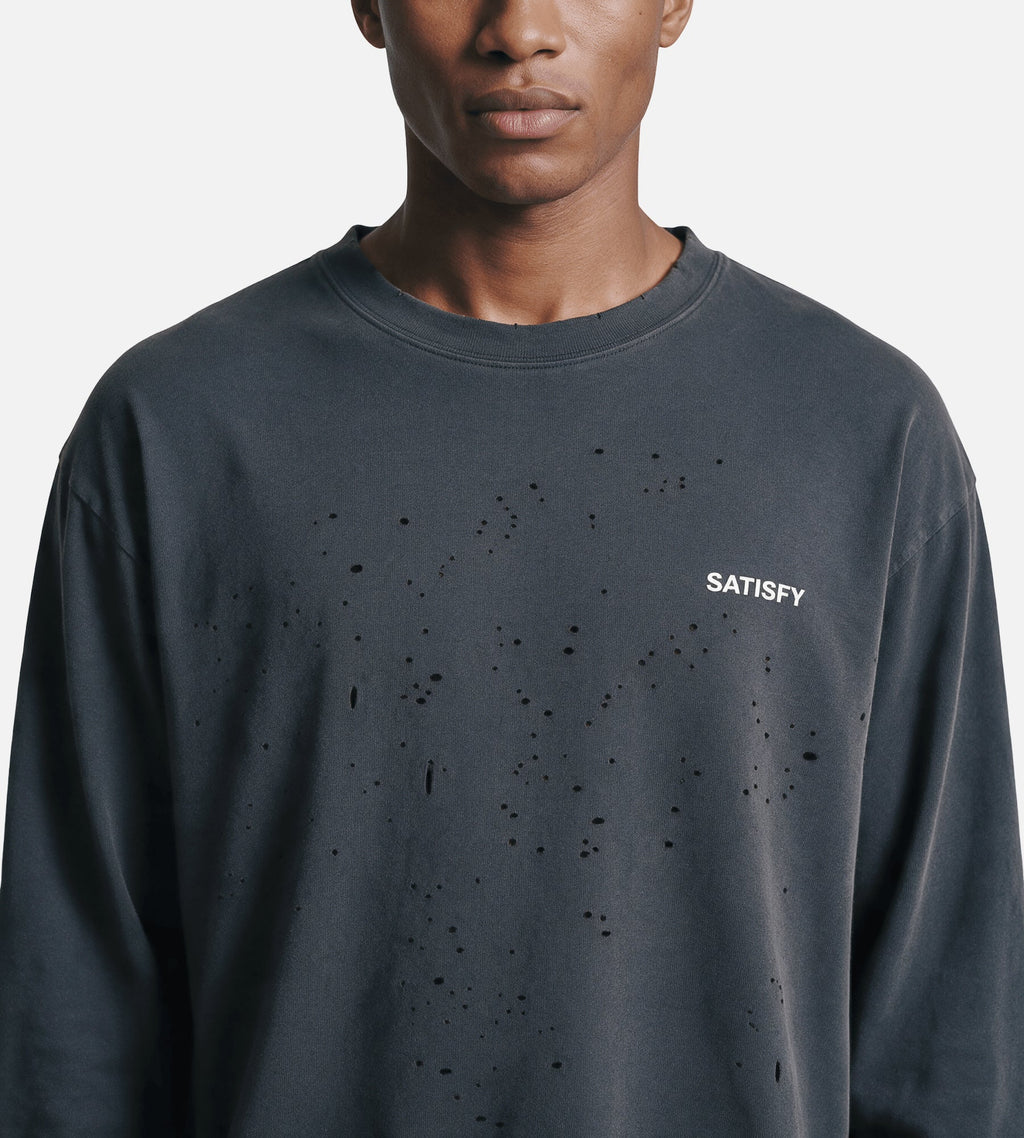 Satisfy MothTech Long Tee Aged Black SAB