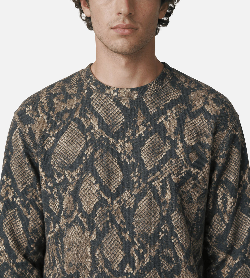 Obey Post Thermal Longsleeve Dusty Vintage Rattlesnake