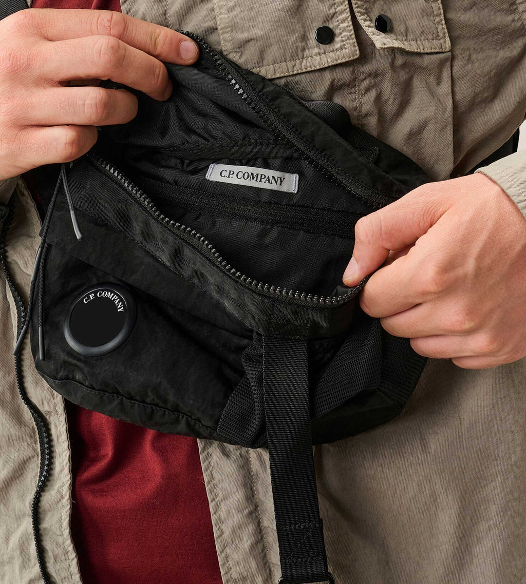 C.P. Company Nylon B Lens Mini Waist Bag Black
